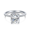 S925 Sterling Silver Ring Hand Set With High Carbon Diamonds