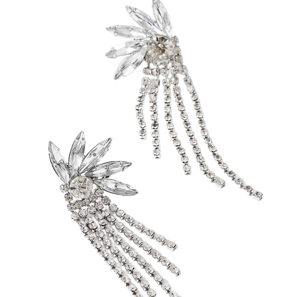 Tassel Multi-section Multi-layer Elongated Overlapping Earrings