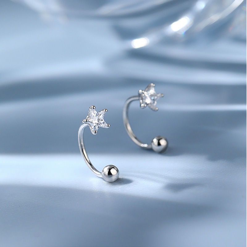 Geometric cross earrings