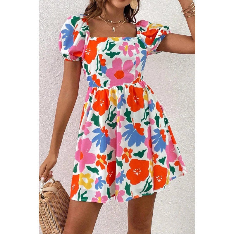 Printed Short Dress For Women