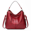 Hobos Zipper Bucket Bags With Adjustable Shoulder-strap Handbags Temperament High Capacity Messenger Shoulder Bag For Women