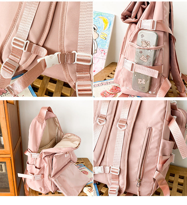 Student Large Capacity Backpack Japanese Simple And Versatile