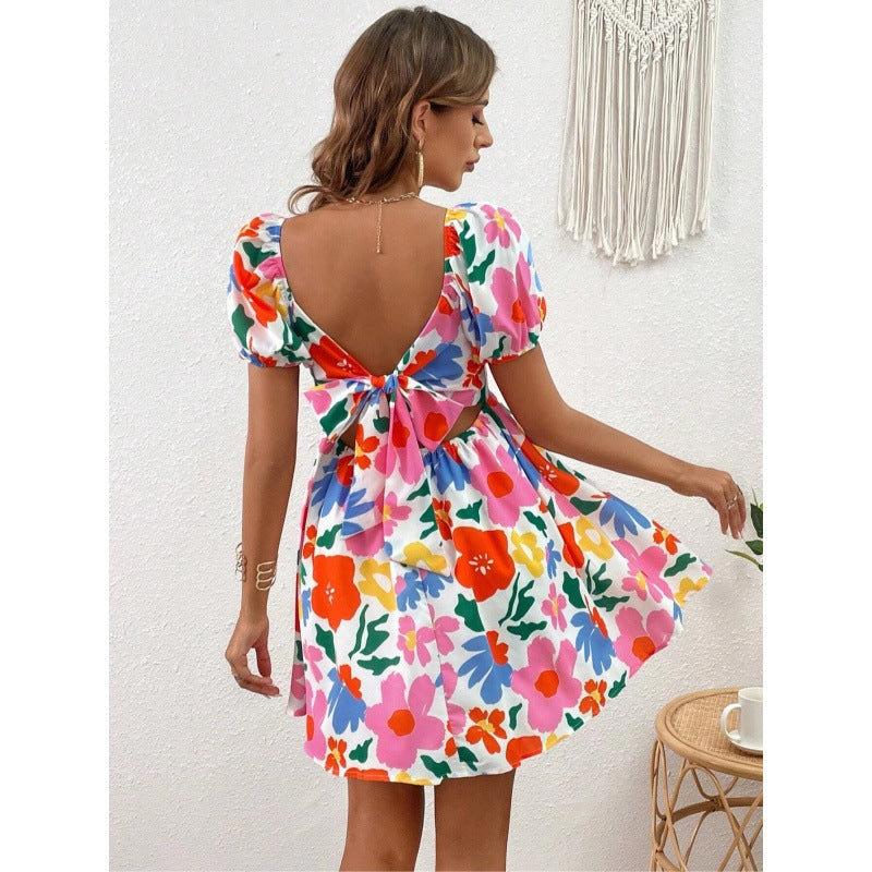Printed Short Dress For Women