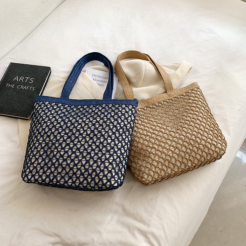 Women's Fashion Versatile Large Capacity Woven Bag