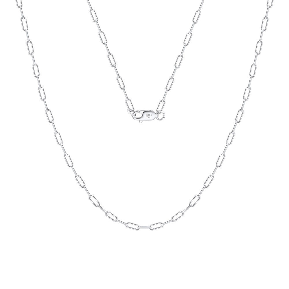 Creative Personality Sterling Silver Clip Clavicle Chain