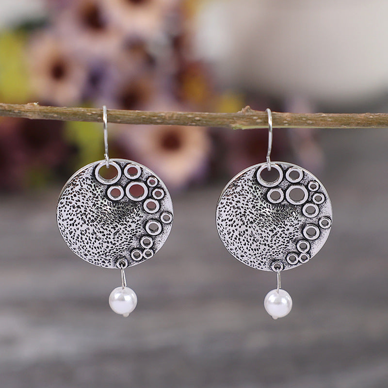 Fashion Retro Baroque Pearl Stud Earrings