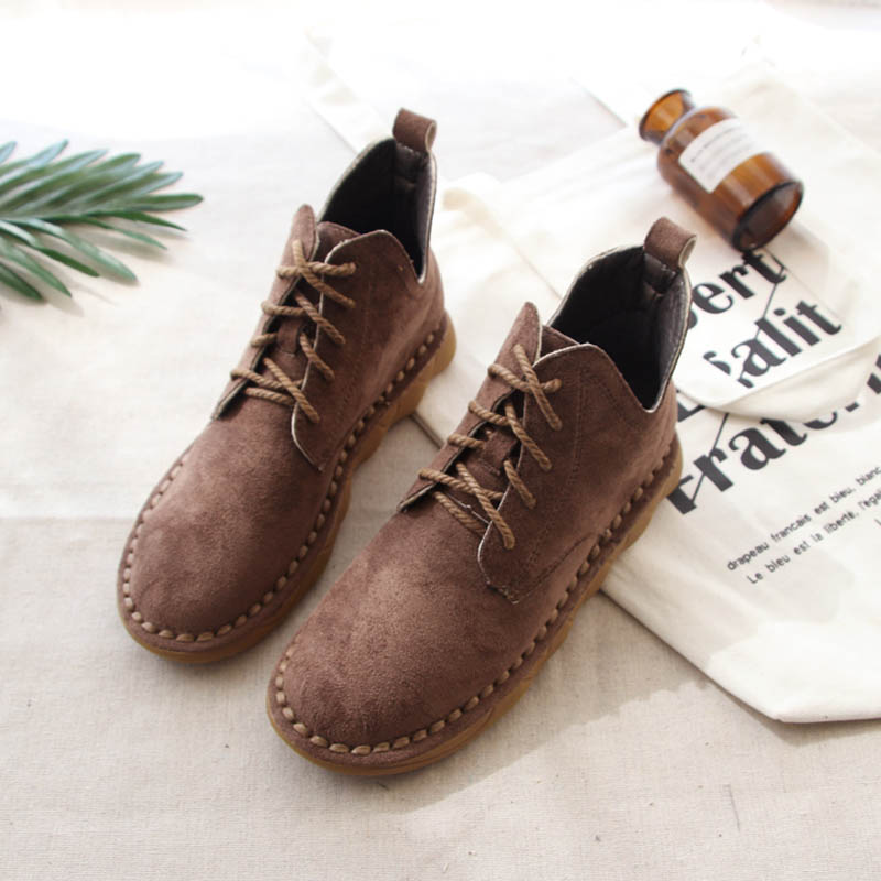 British Retro Thick-soled Short Boots Women
