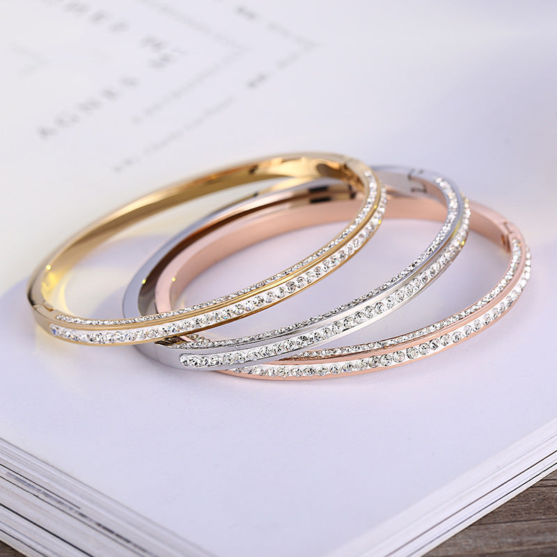 Mud Diamond Titanium Steel Bracelet