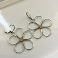 Bohemian-style Personality Large Flower Pendant Earrings