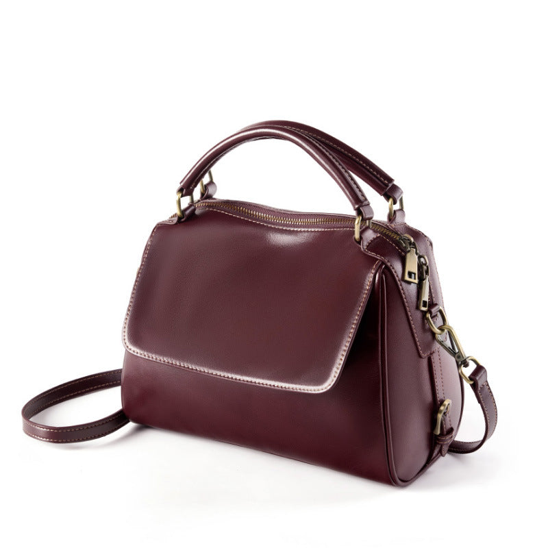 Women's Pure Color All-matching Large Capacity Crossbody Tote Bag