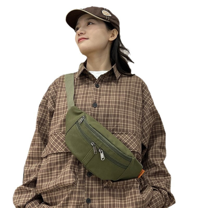 Women's Simple Personality Solid Color Mobile Phone Bag