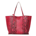 A new handbag bag women on behalf of European and American fashion snake ladies handbags shoulder Laptop Tote Bag