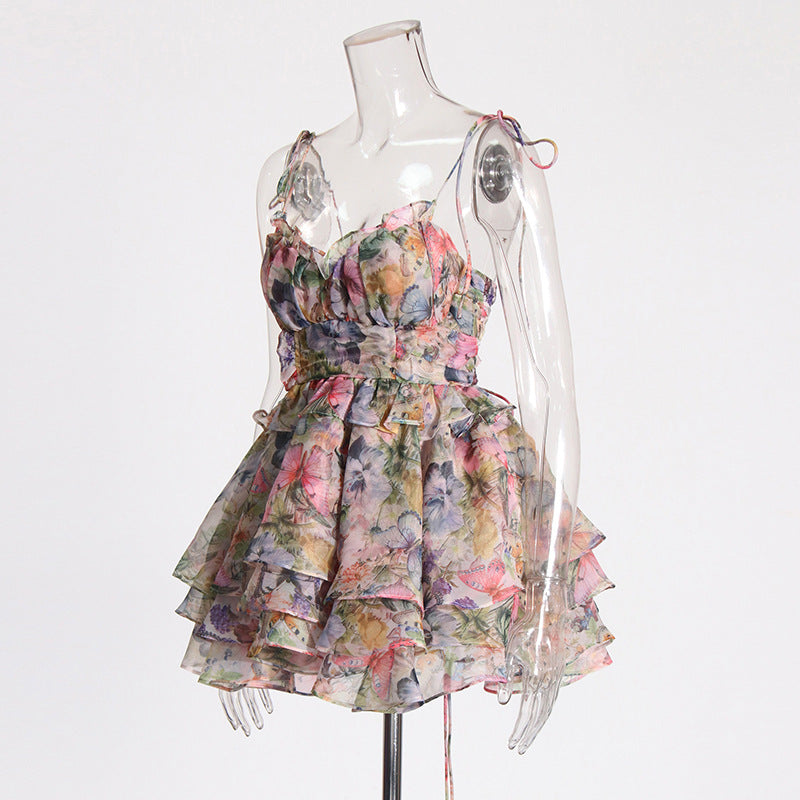 High Waist Design Short Dress Women