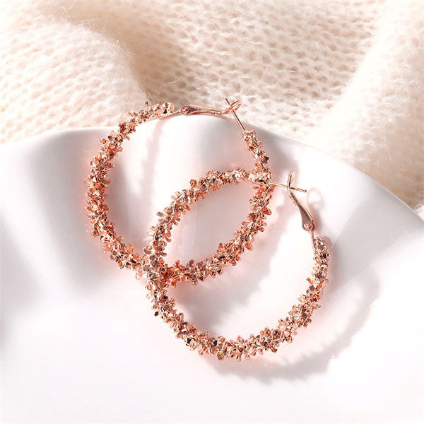 Earings Women For Gold Round Pearl Set