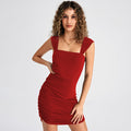 French Style Temperament Cinched Short Dress Women