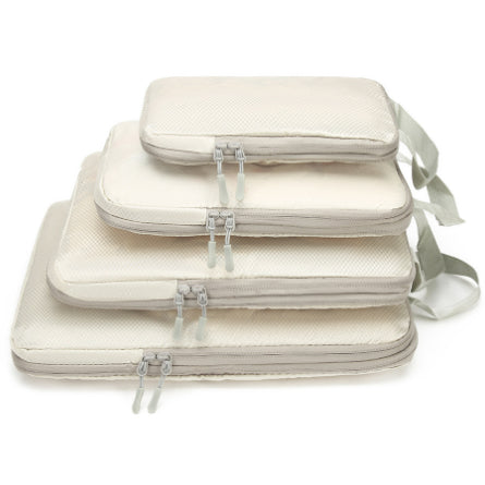 Travel Can Be Compression Storage Bag Suit With Shoe Bag Mesh Visual Luggage Organizing