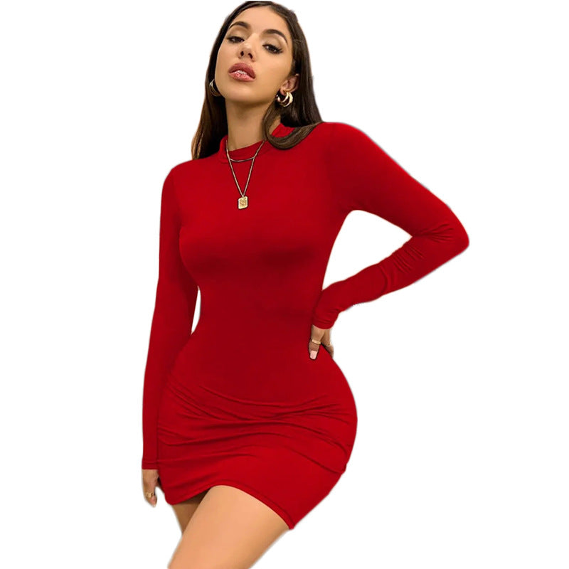 European And American Short Skirt Fall New Outdoor Sexy Dress Women
