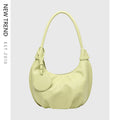 Portable Underarm Bag Leisure Soft Leather Versatile Shoulder Dumpling Bag