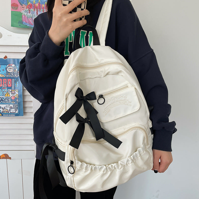 Schoolbag Female College Student Junior High School Student Backpack Large Capacity