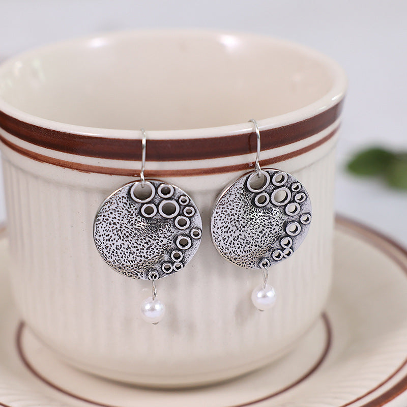 Fashion Retro Baroque Pearl Stud Earrings