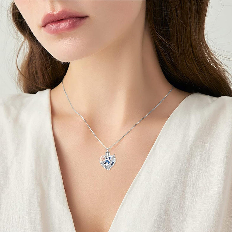 Love-themed Peace Dove Urn Necklace