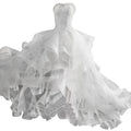 Short Front And Back Length Small Trailing Wedding Dress