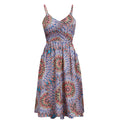 New Casual Short-Sleeved A-Line Printed Dress Women