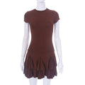Fashion Simple Casual Short Sleeve Dress Women