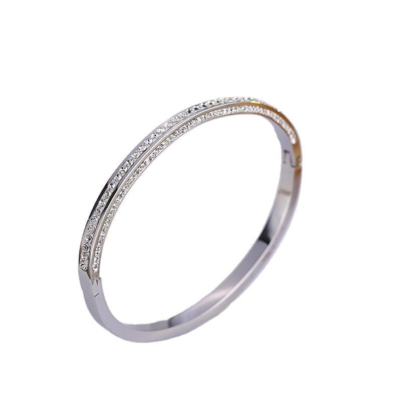 Mud Diamond Titanium Steel Bracelet