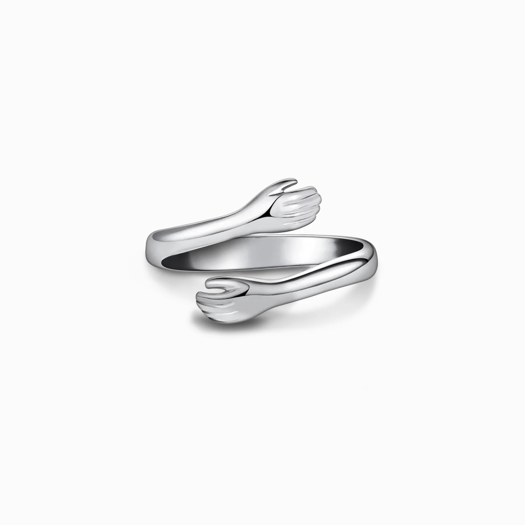 S925 Sterling Silver Hug Ring For Women Simple Fashion Forefinger