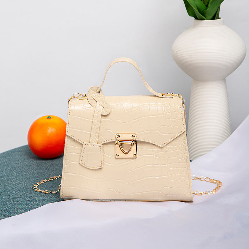 Street Fashion PU Crocodile Pattern Women's Handbag