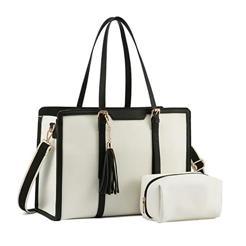Women's Computer Shoulder Bag Leather Laptop Bag