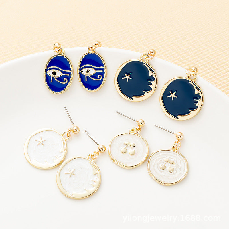 Unique Designer-style Earrings Featuring Eyes