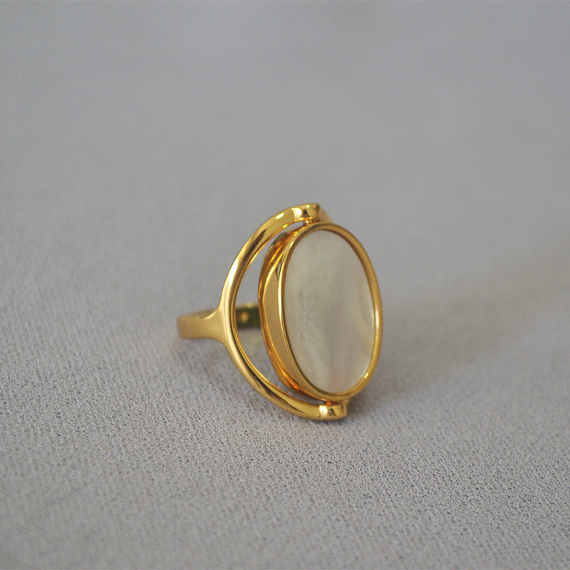 Fashionable And Modern Personality Ring Double-sided Rotatable