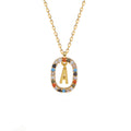 Sterling Silver Letter Necklace Female Niche Design Sense