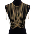 Golden Chain Tassel Chest Chain
