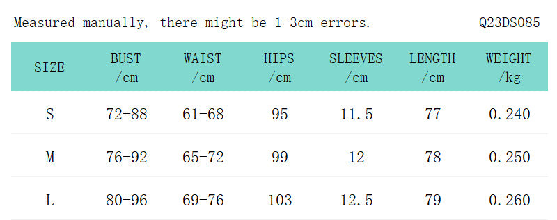 Fashion Simple Casual Short Sleeve Dress Women