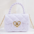 Plastic Transparent Jelly Mini Love Handbag